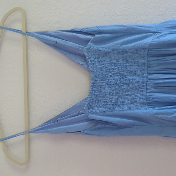 🍋✨NWT Abercrombie blue button down midi dress size MT - Picture 5 of 6